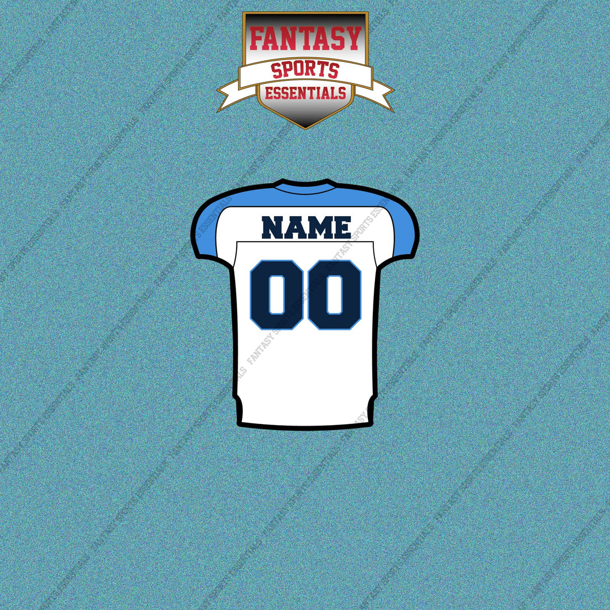 2000s Tennessee Titans Personalized Away Jersey Car Decals