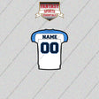 2000s Tennessee Titans Personalized Away Jersey Glossy Stickers