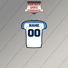 2000s Tennessee Titans Personalized Away Jersey Magnets