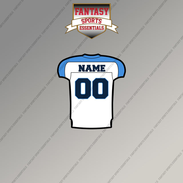 2000s Tennessee Titans Personalized Away Jersey Magnets