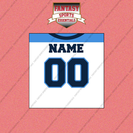 2000s Tennessee Titans Personalized Away Jersey Wall Art Prints