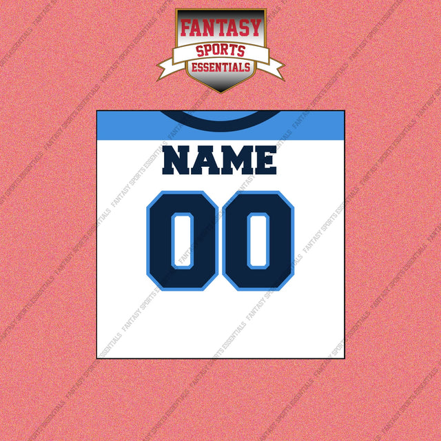 2000s Tennessee Titans Personalized Away Jersey Wall Art Prints