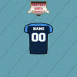 2000s Tennessee Titans Personalized Home Jersey Car Decals
