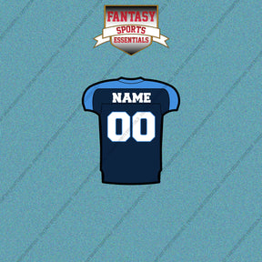 2000s Tennessee Titans Personalized Home Jersey Car Decals