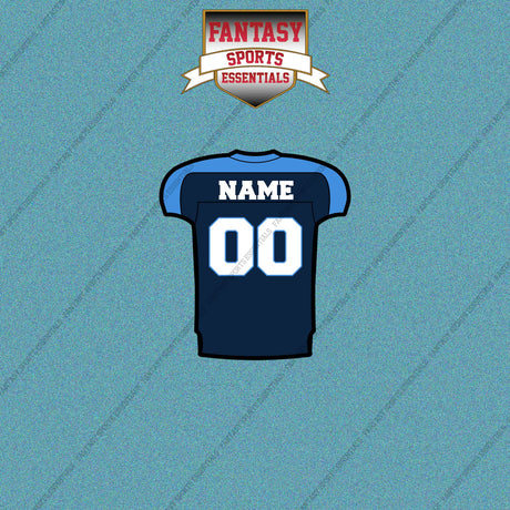 2000s Tennessee Titans Personalized Home Jersey Car Decals