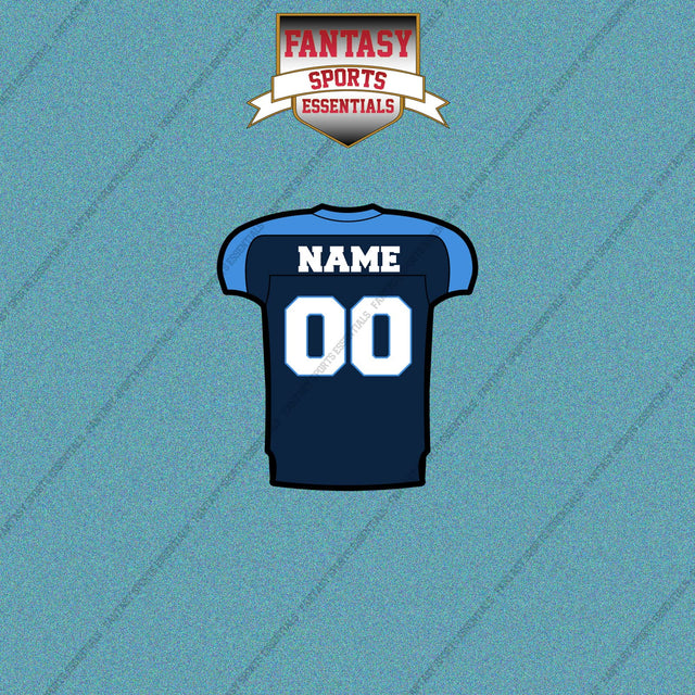 2000s Tennessee Titans Personalized Home Jersey Car Decals