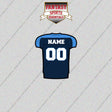 2000s Tennessee Titans Personalized Home Jersey Glossy Stickers