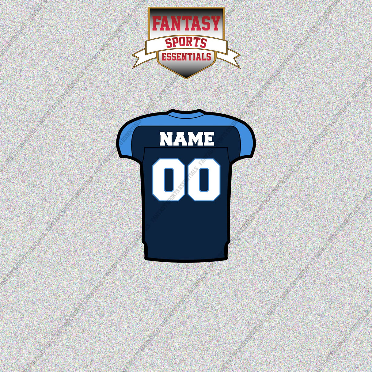 2000s Tennessee Titans Personalized Home Jersey Glossy Stickers
