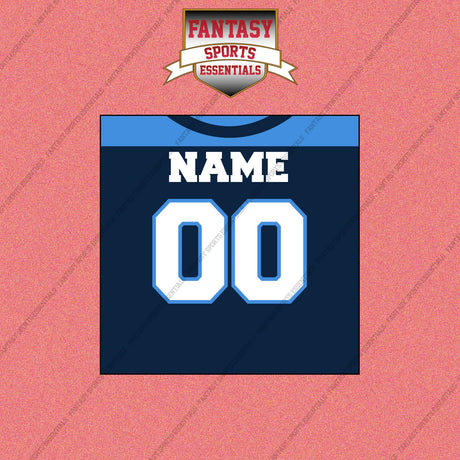 2000s Tennessee Titans Personalized Home Jersey Wall Art Prints