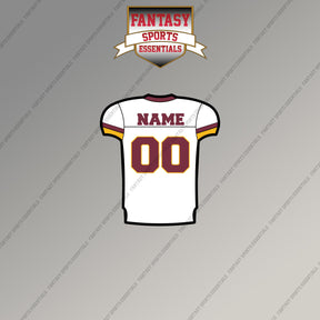 2000s Washington Redskins Personalized Away Jersey Magnets