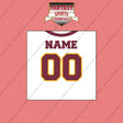 2000s Washington Redskins Personalized Away Jersey Wall Art Prints