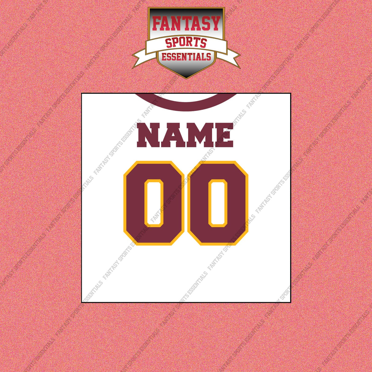 2000s Washington Redskins Personalized Away Jersey Wall Art Prints