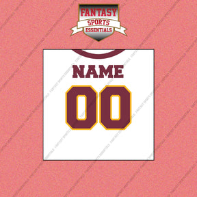 2000s Washington Redskins Personalized Away Jersey Wall Art Prints