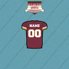2000s Washington Redskins Personalized Home Jersey Car Decals