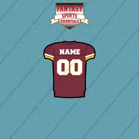 2000s Washington Redskins Personalized Home Jersey Car Decals
