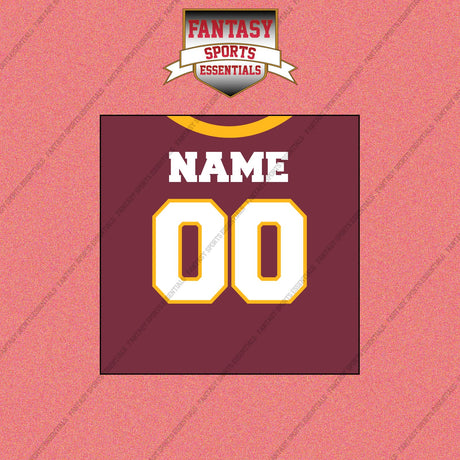 2000s Washington Redskins Personalized Home Jersey Wall Art Prints