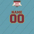 2000s Washington Redskins Personalized Name and Number Car Decals