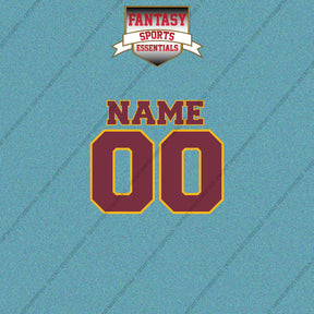 2000s Washington Redskins Personalized Name and Number Car Decals