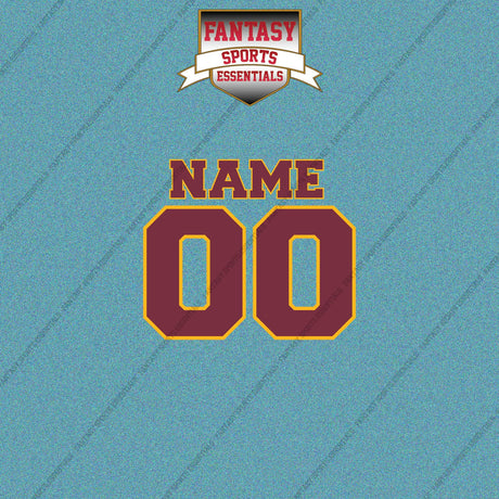 2000s Washington Redskins Personalized Name and Number Car Decals