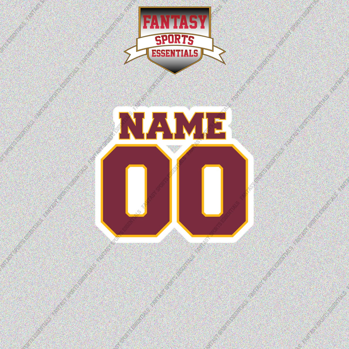 2000s Washington Redskins Personalized Name and Number Glossy Stickers