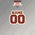 2000s Washington Redskins Personalized Name and Number Magnets