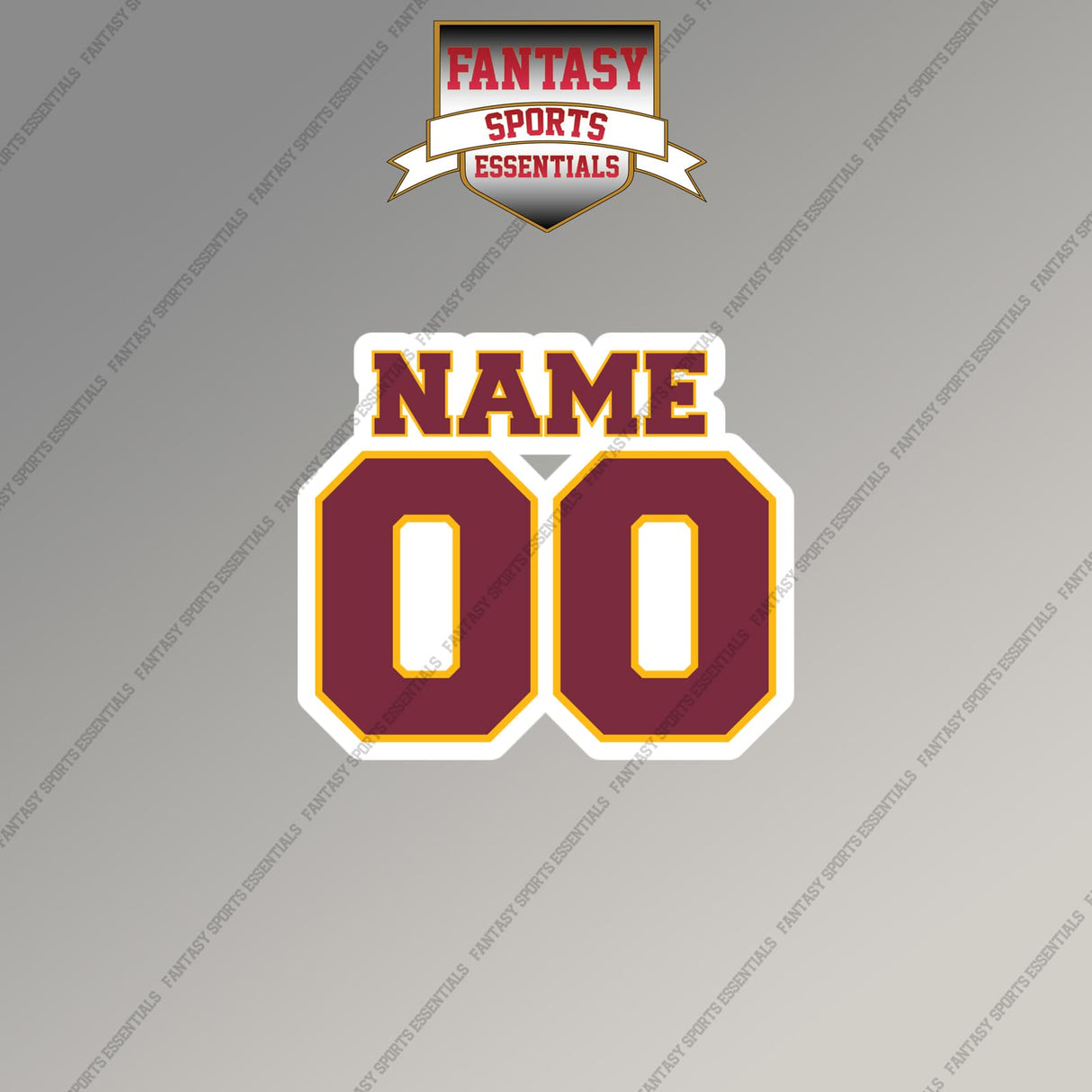 2000s Washington Redskins Personalized Name and Number Magnets