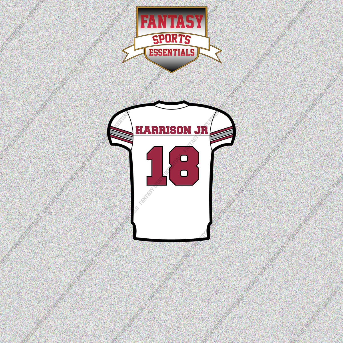 2026 Arizona Cardinals Away Jersey Glossy Stickers