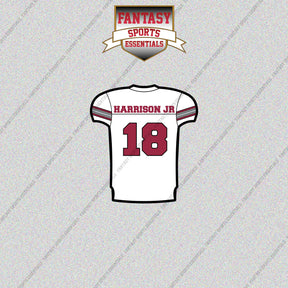 2026 Arizona Cardinals Away Jersey Glossy Stickers