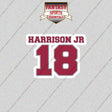 2026 Arizona Cardinals Name and Number Glossy Stickers