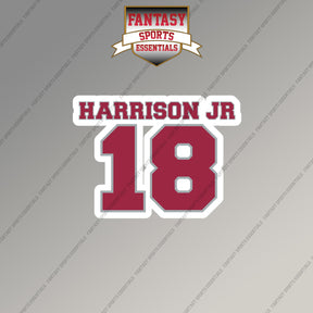 2026 Arizona Cardinals Name and Number Magnets