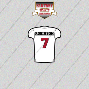 2026 Atlanta Falcons Away Jersey Glossy Stickers