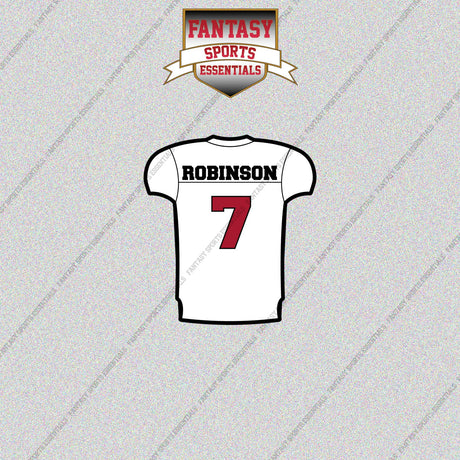 2026 Atlanta Falcons Away Jersey Glossy Stickers