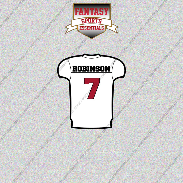 2026 Atlanta Falcons Away Jersey Glossy Stickers