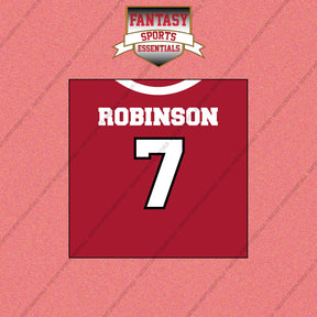 2026 Atlanta Falcons Home Jersey Wall Art Prints