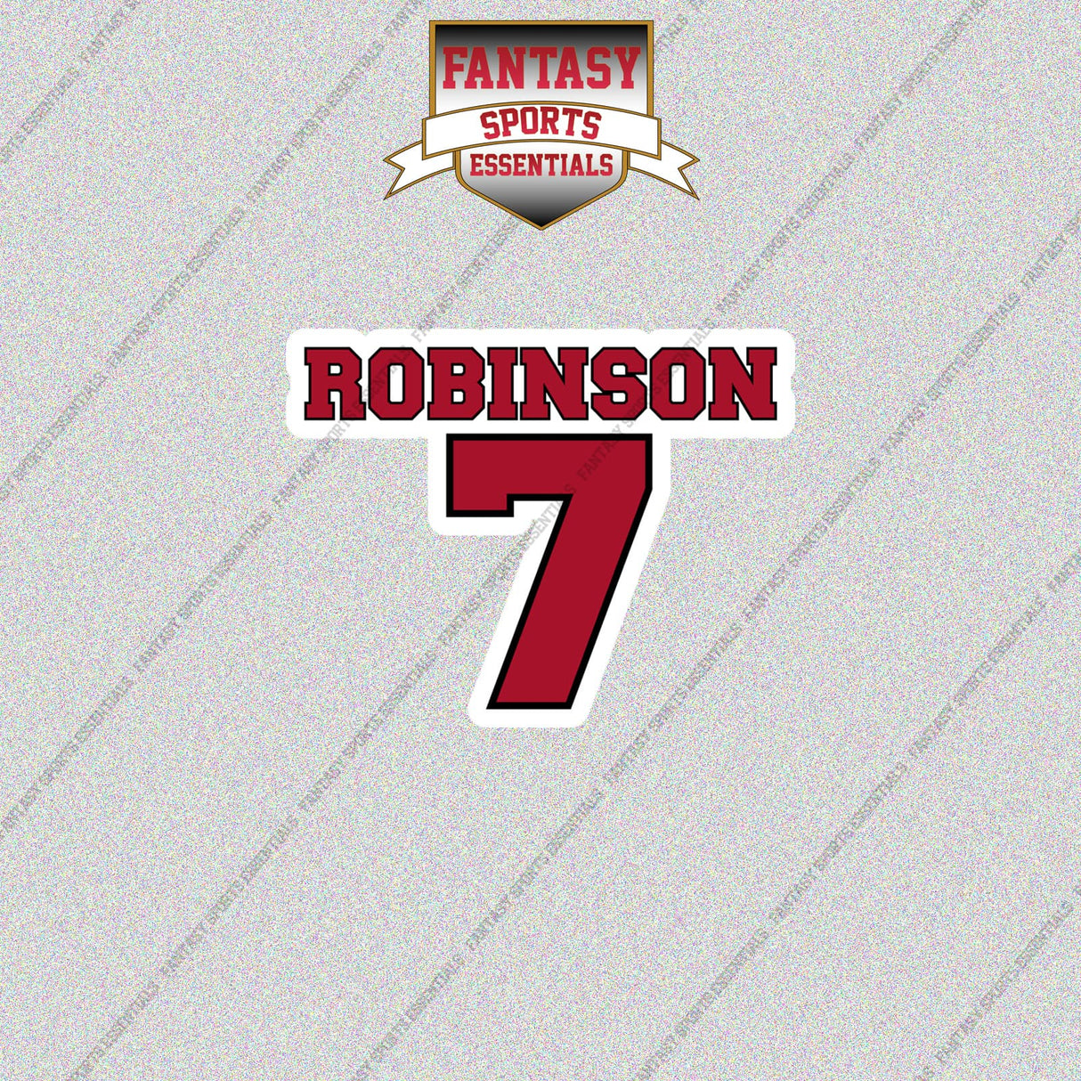 2026 Atlanta Falcons Name and Number Glossy Stickers