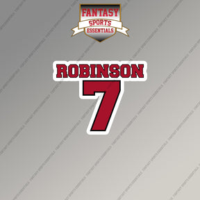 2026 Atlanta Falcons Name and Number Magnets