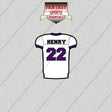 2026 Baltimore Ravens Away Jersey Glossy Stickers