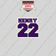 2026 Baltimore Ravens Name and Number Glossy Stickers