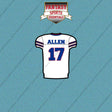 2026 Buffalo Bills Away Jersey Car Decals