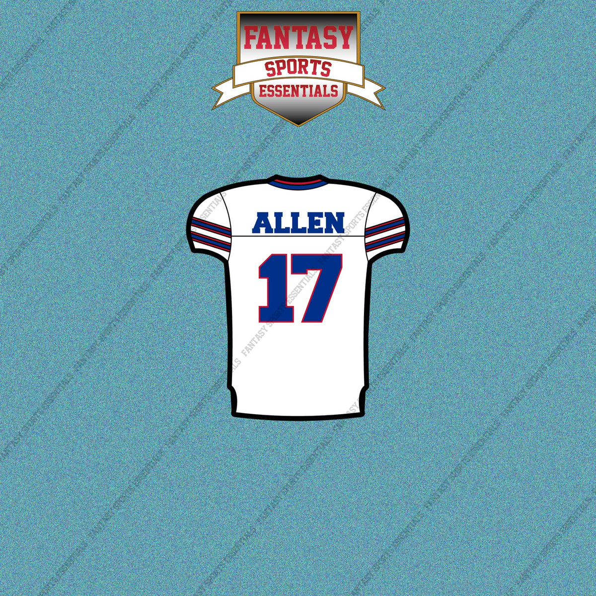 2026 Buffalo Bills Away Jersey Car Decals