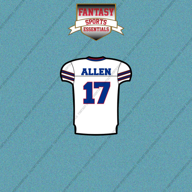 2026 Buffalo Bills Away Jersey Car Decals