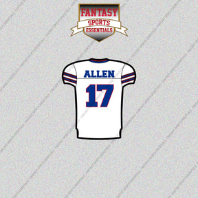2026 Buffalo Bills Away Jersey Glossy Stickers