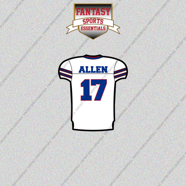 2026 Buffalo Bills Away Jersey Glossy Stickers