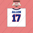 2026 Buffalo Bills Away Jersey Wall Art Prints