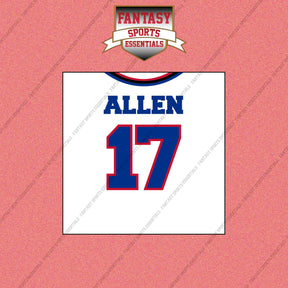 2026 Buffalo Bills Away Jersey Wall Art Prints