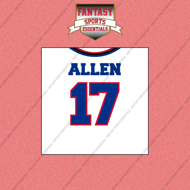 2026 Buffalo Bills Away Jersey Wall Art Prints