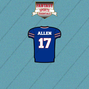 2026 Buffalo Bills Home Jersey Car Decals