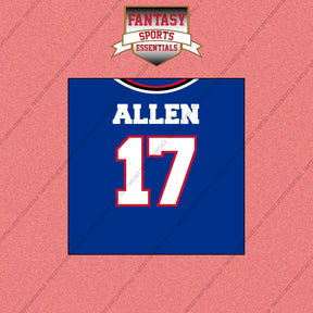 2026 Buffalo Bills Home Jersey Wall Art Prints