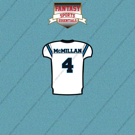 2026 Carolina Panthers Away Jersey Car Decals