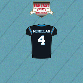 2026 Carolina Panthers Home Jersey Car Decals